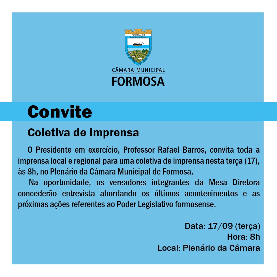 Coletiva de Imprensa