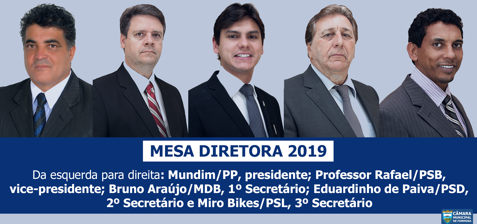 Composição da Mesa Diretora 2019