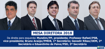 Composição da Mesa Diretora 2018