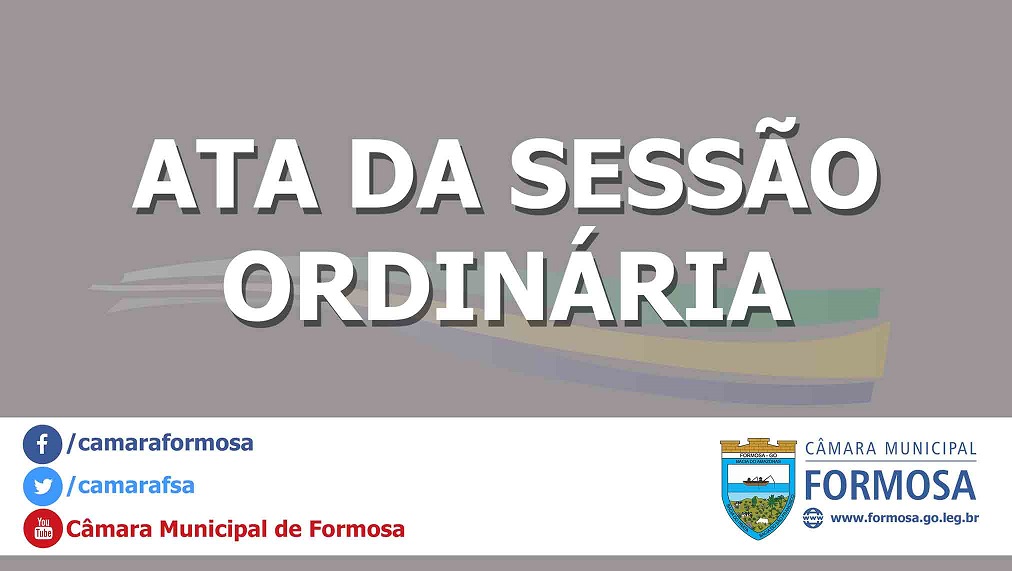 Ata da Sessão Ordinária do dia 01 de fevereiro de 2022