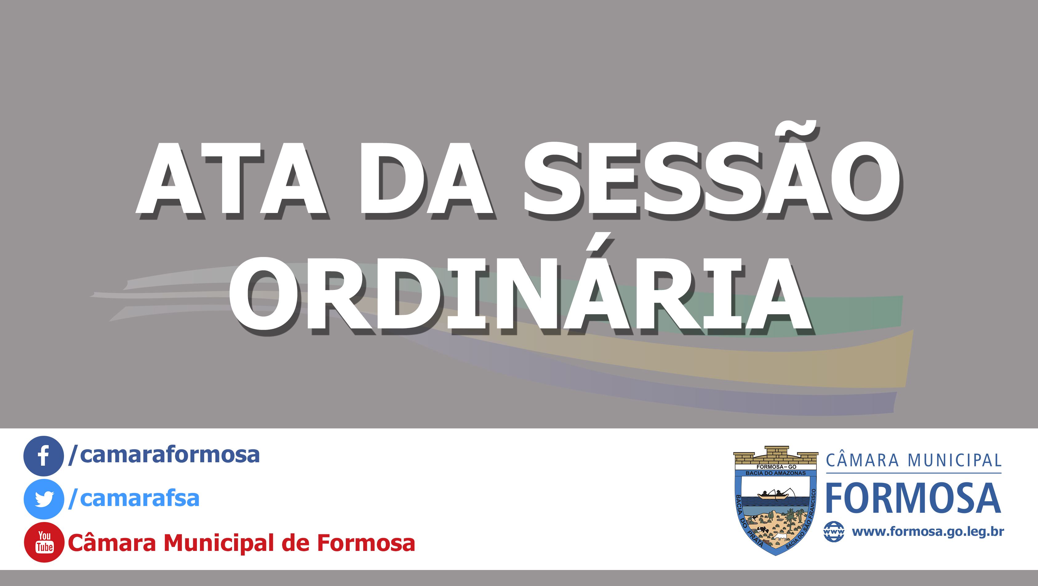 Ata da Sessão Ordinária do dia 21/06/17