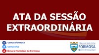 Ata das Sessões Extraordinárias do dia 07/08/18