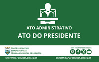 Ato do Presidente nº 19, de 1º de maio de 2026