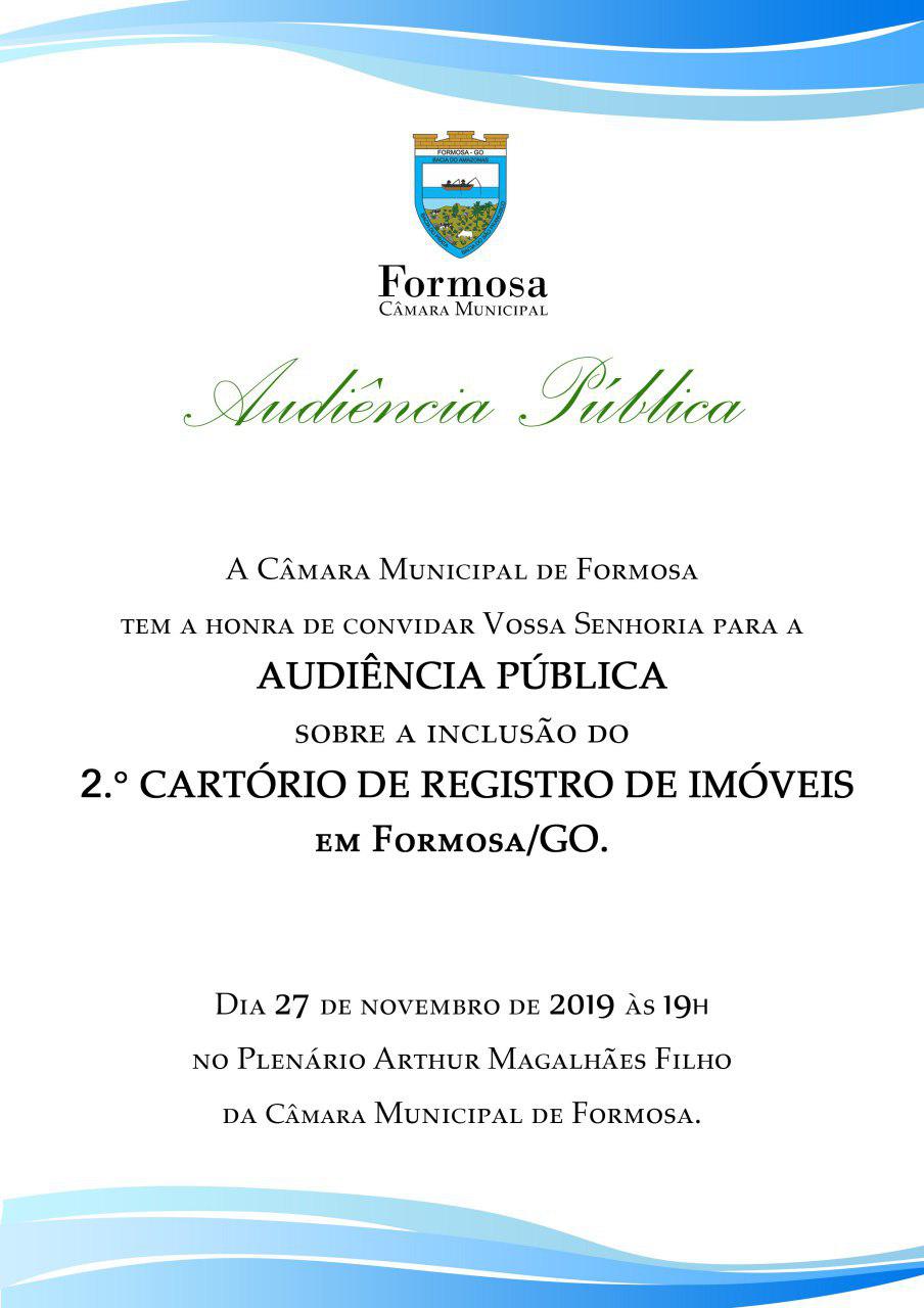 Audiência Pública n.º 003/19