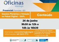 Câmara de Formosa sediará Oficina Interlegis em junho