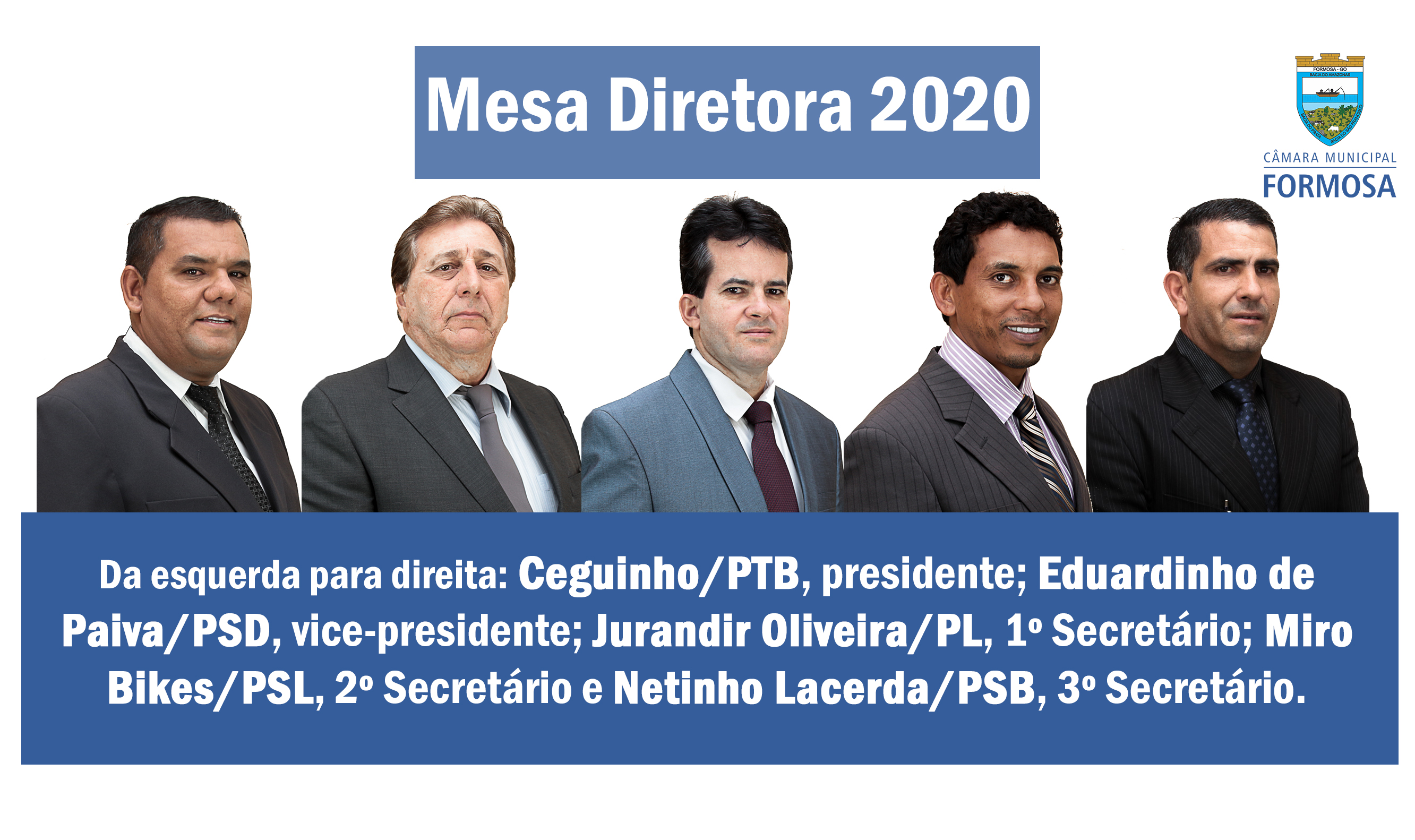 Câmara elege Mesa Diretora para o ano de 2020