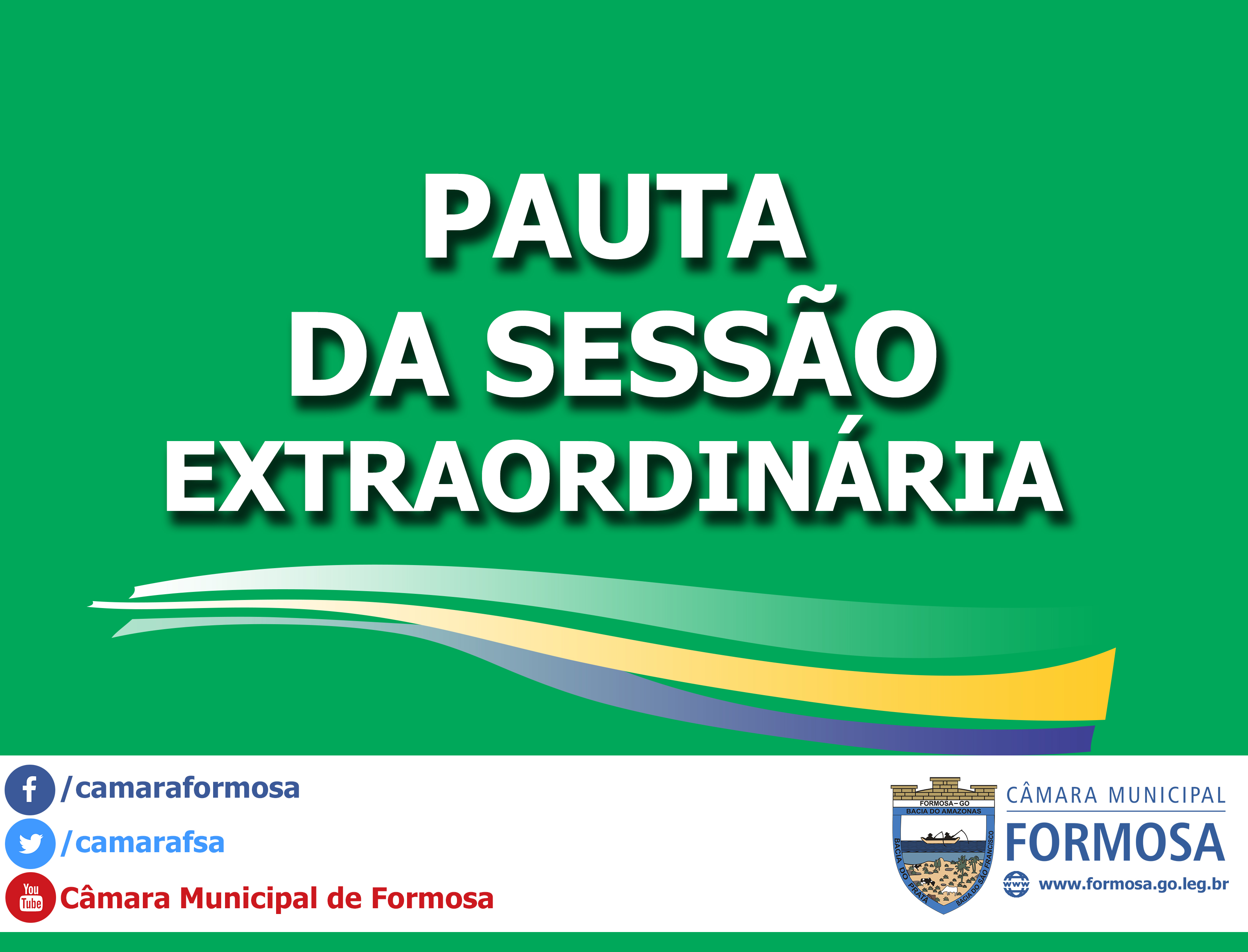 Pauta das Sessões Extraordinárias do dia 19/04/17