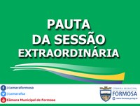 Pauta das Sessões Extraordinárias do dia 19/04/17