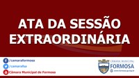 Ata das Sessões Extraordinárias do dia 15/08/17
