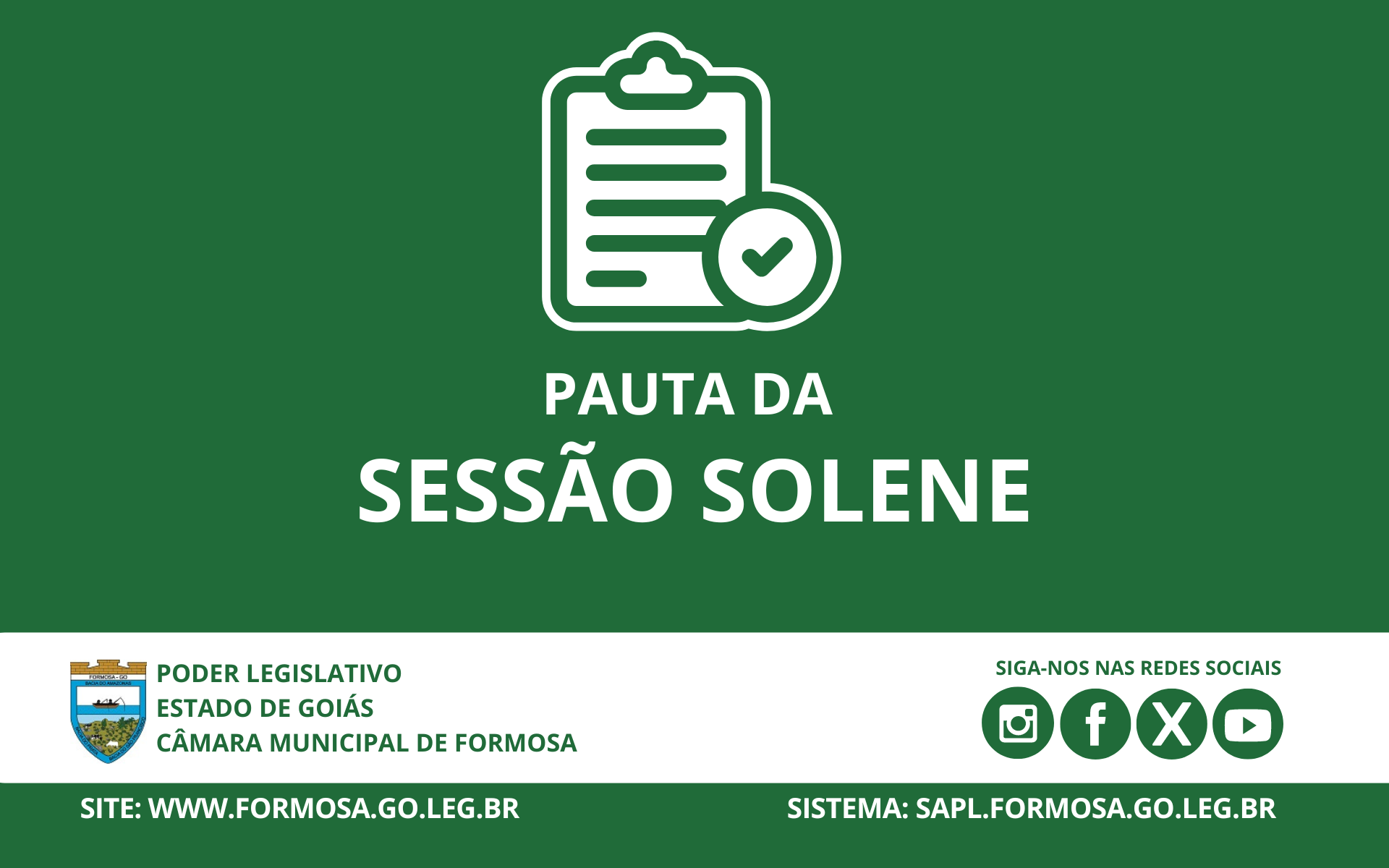 Sessão Solene do dia 05 de novembro de 2025
