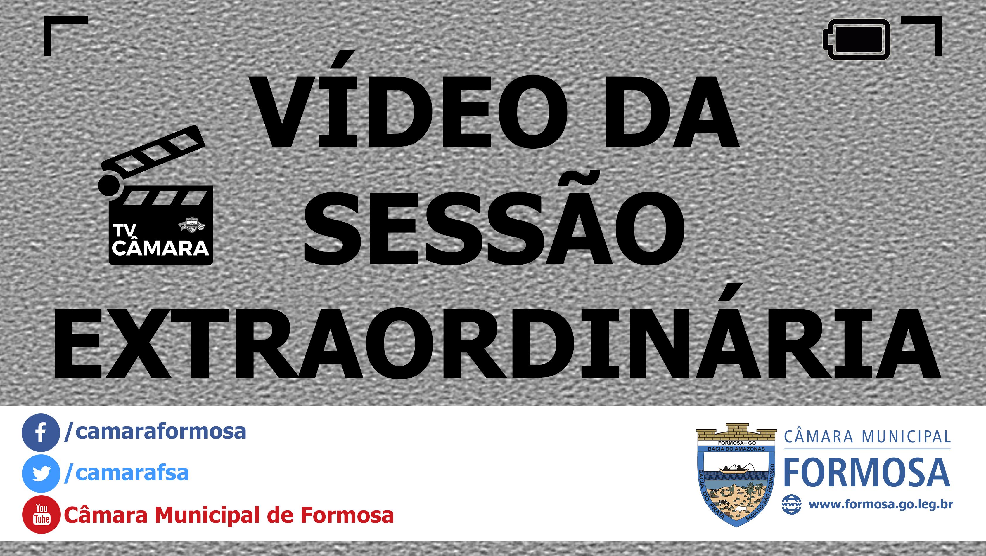 Vídeo das Sessões Extraordinárias do dia 15/12/17