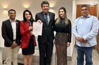 Delegada Fernanda e Valdson José vão à ALEGO em busca de recursos para educação