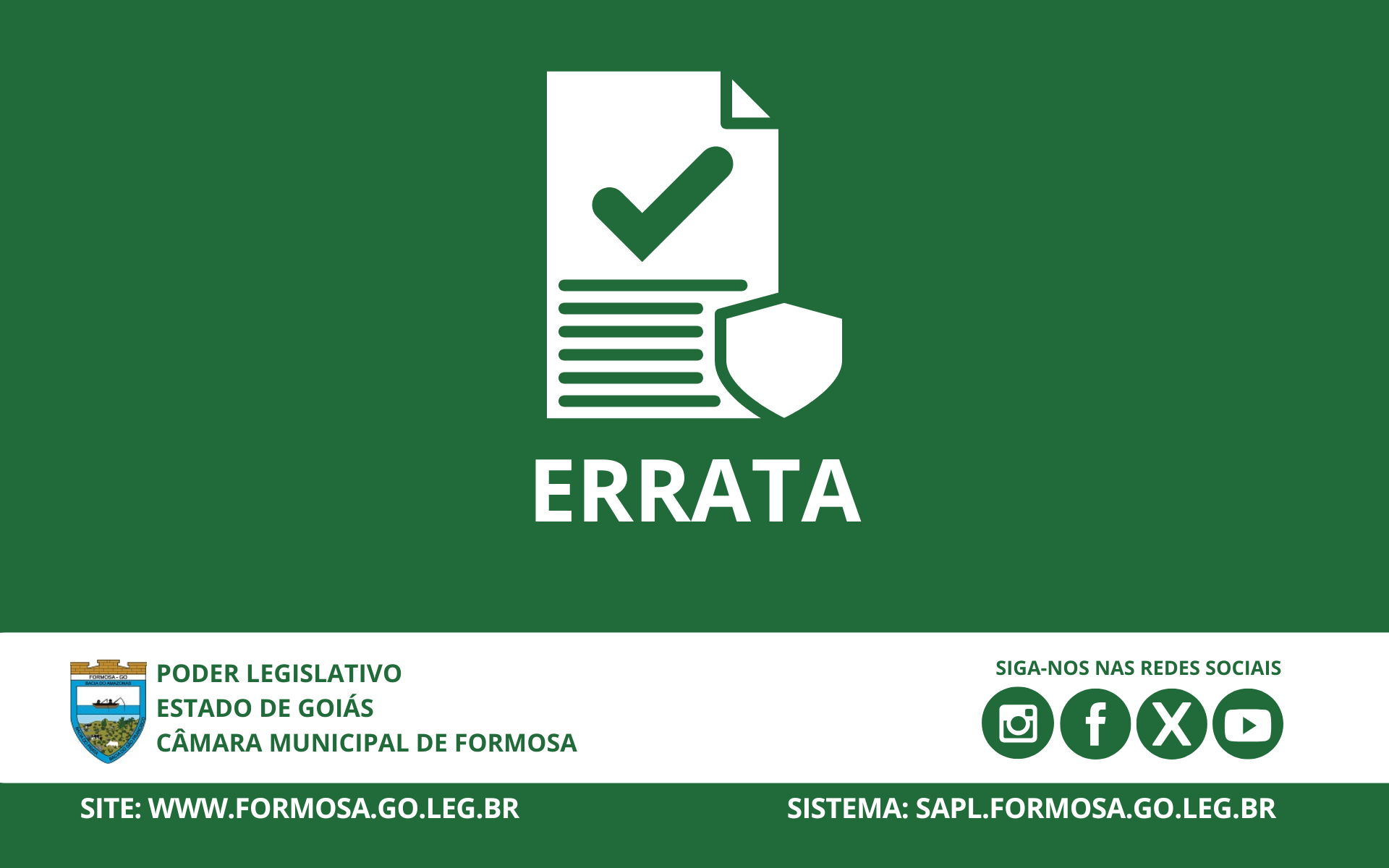 Errata referente ao Decreto Legislativo nº 68/25