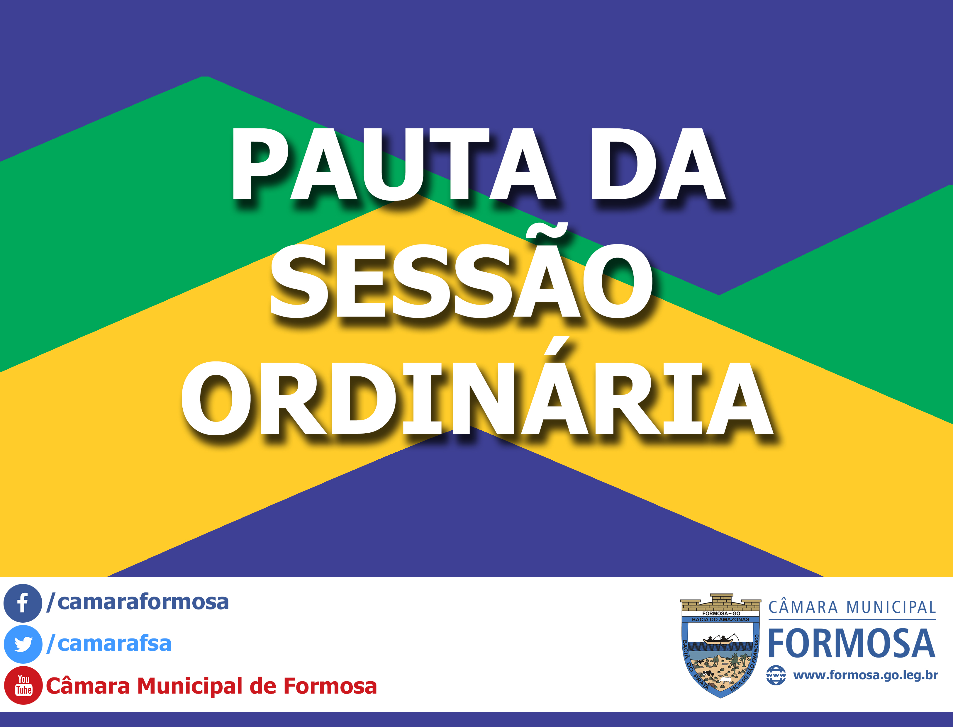 Pauta da Sessão Ordinária do dia 15/03/17