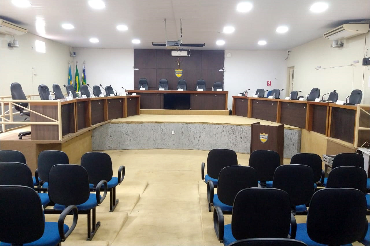 Plenário pronto para sessões