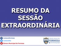 Resumo das Sessões Extraordinárias do dia 04/04/17 *