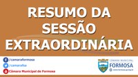 Resumo das Sessões Extraordinárias do dia 15/01/19