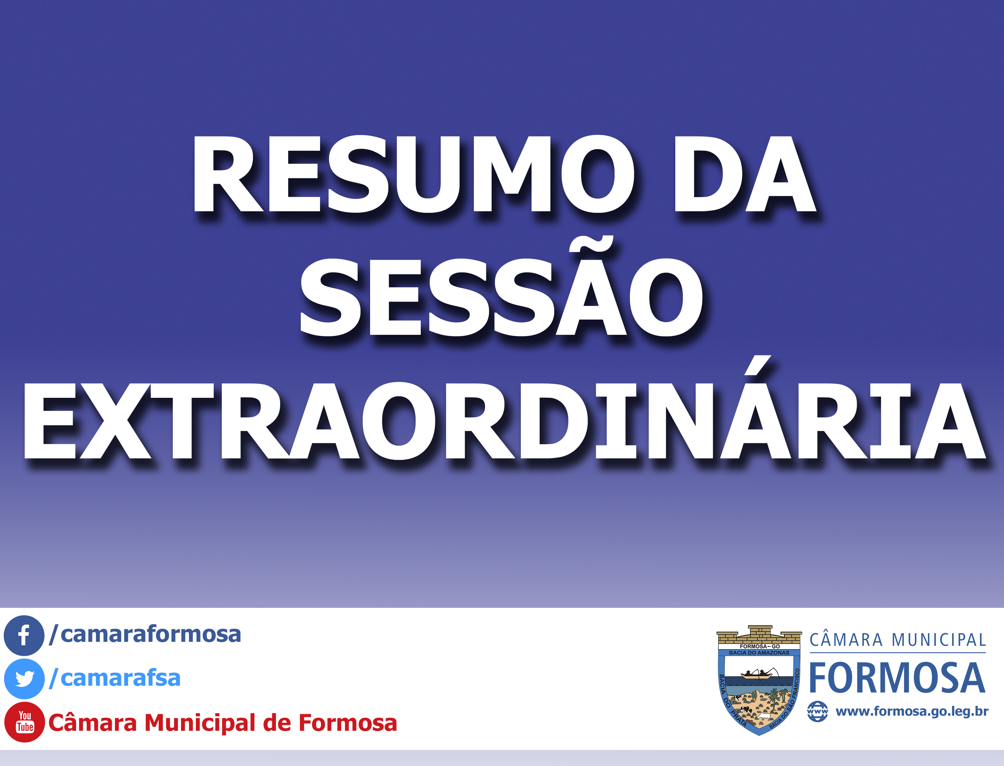 Resumo das Sessões Extraordinárias do dia 19/04/17