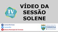 Vídeo da Sessão Solene do dia 02/01/20