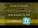 Sessão Ordinária do dia 11 de dezembro de 2020