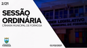 Sessão Ordinária do dia 2 de fevereiro de 2021