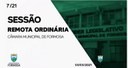 Sessão Ordinária do dia 3 de março de 2021