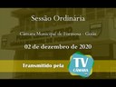 Sessão Ordinária do dia 9 de dezembro de 2020